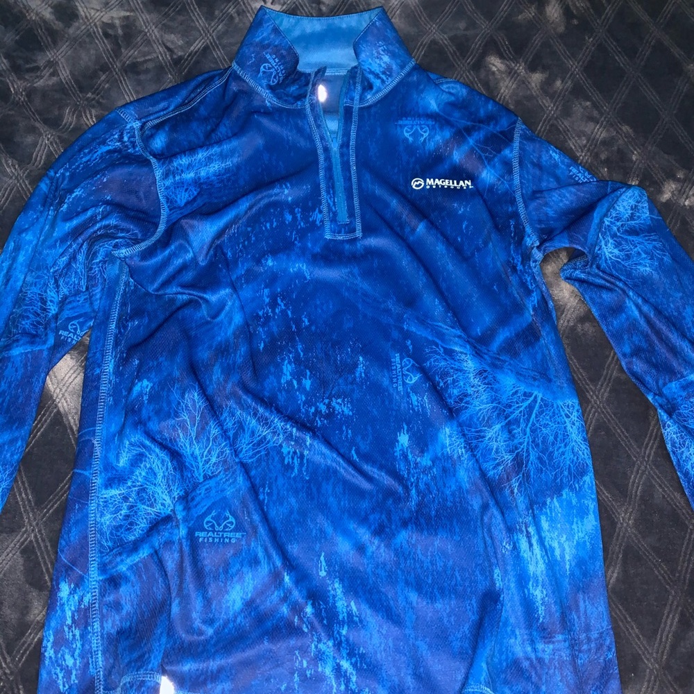 Blue and black with grey under sides